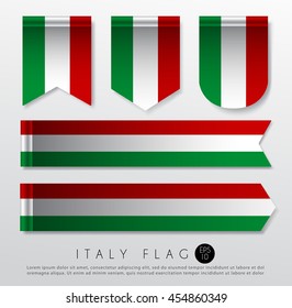 Set Of World Flag Ribbon Template : Vector Illustration