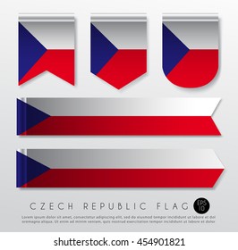 Set Of World Flag Ribbon Template : Vector Illustration