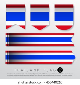 Set Of World Flag Ribbon Template : Vector Illustration