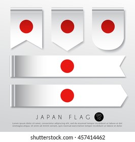 Set Of World Flag Ribbon Template : Vector Illustration