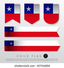 Set Of World Flag Ribbon Template : Vector Illustration