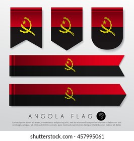 Set Of World Flag Ribbon Template : Vector Illustration