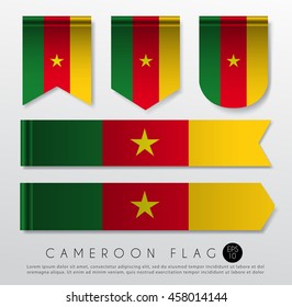Set Of World Flag Ribbon Template : Vector Illustration