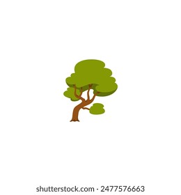 set of world tree day vector elements set