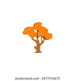 set of world tree day vector elements set
