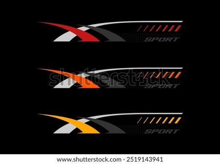 set of wrapping sticker,vector illustration.