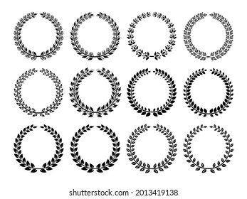 set of wreath illustration vector
