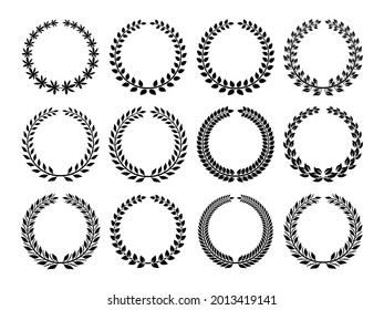 set of wreath illustration vector