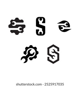 Conjunto de logotipos de llaves con varias Formas y usos