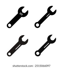 Conjunto de ilustración de diseño de Vector de silueta de llave 