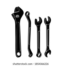 Juego de un icono de wrenches