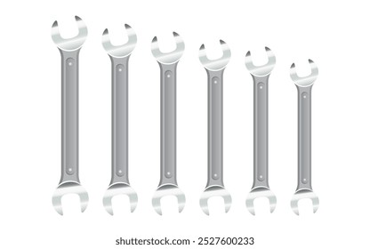 Conjunto de llaves sobre un fondo blanco. Ilustración vectorial