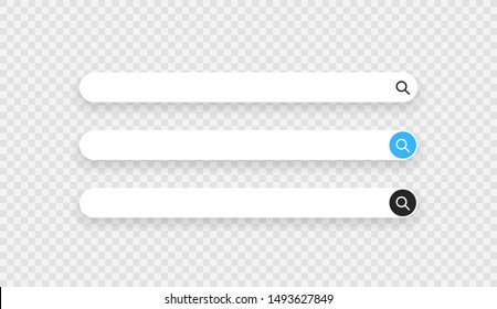 Set www search bar icons. Vector illustration isolated on white background. www search bar icon for web site, app, ui and logo. Concept search and www.