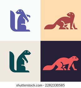Set of Xerus Logo. Icon design. Template elements