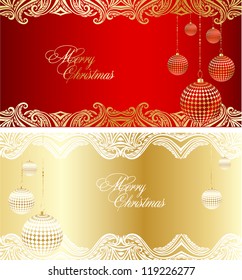 set of xmas background