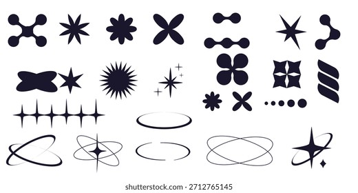 Satz von y k minimalen geometrischen Formen dünnen Linie Ringe