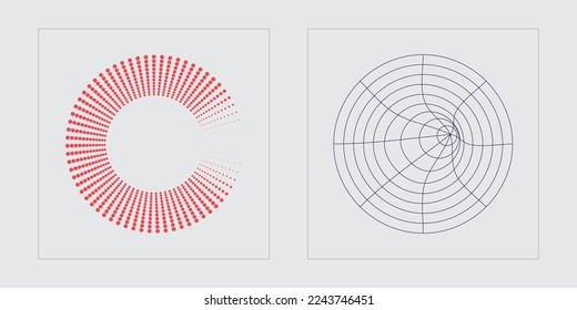 Set of Y2K style vectors of objects. Retro futuristic graphic ornaments. Cyberpunk elements. Isolated on black background. Vector illustration