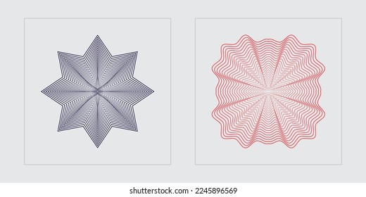 Conjunto de vectores de objetos de estilo Y2K. Activos Gráficos Extraordinarios. Plantillas para notas, carteles. Antidiseño. Ilustración del vector