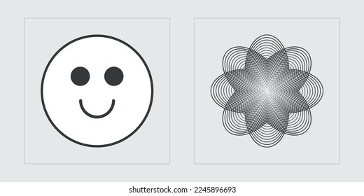 Set of Y2K style vectors of objects. Trendy geometric postmodern figures. Objects in y2k style. Isolated on black background. Vector illustration