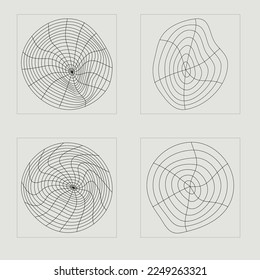Set of Y2K style vectors of objects. Retro futuristic graphic ornaments. For modern T-shirts designed. Projects, posters, banners. Vector illustration