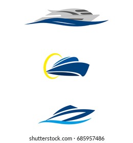 A set of yacht icons