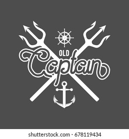 set of yachting badges and logos