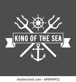 set of yachting badges and logos