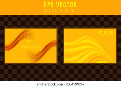 Set yellow background abstract orange monochrome back ground editable design