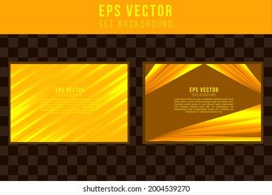 Set yellow background abstract orange monochrome back ground editable design