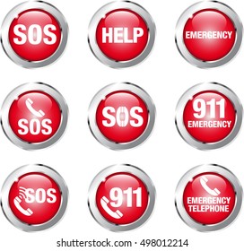 set of yellow discount buttons