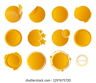 set of yellow markers