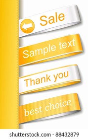 set yellow stickers