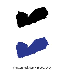 a set of Yemen map icons