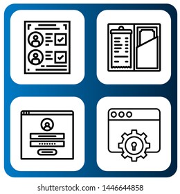 Set of yes icons such as Voting, Check, Login, Web , yes