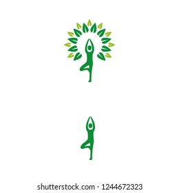 a set of yoga icons