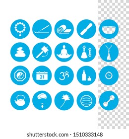 Set of yoga and meditation, vector