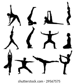 set of yoga practices