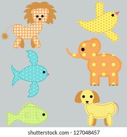 set of young animals