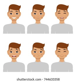 Set Cute Young Boys Various Hair Stock Vector (Royalty Free) 185052557 ...