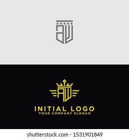 Set your company's logo design inspiration from the initial AW logo icon. -Vectors