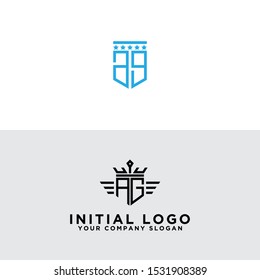 Set your company's logo design inspiration from the initial AG logo icon. -Vectors