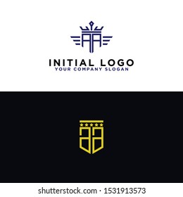 Set your company's logo design inspiration from the AA initial logo icon. -Vectors
