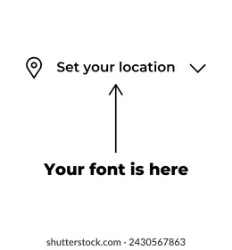 Legen Sie Ihren Standort fest. Platzierungsvorlage für Ihre Website markieren. Grundlegendes Konzept. Flaches isoliertes Symbol, verwendet für: Illustration, Umriss, Logo, Handy, App, Emblem, Design, Web, Dev, UI, GUI, ux. Vektor EPS 10