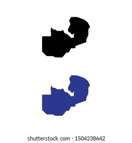 a set of Zambia map icons