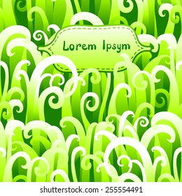 Set of zentangle ringlets seamless pattern with frame. Doodle texture