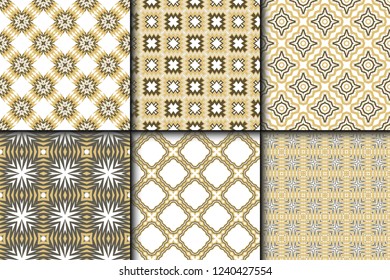 Set of Zigzag Seamless Pattern, Vector Illustration. For Interior Design, Printing, Wallpaper, Decor, Fabric, Invitation
