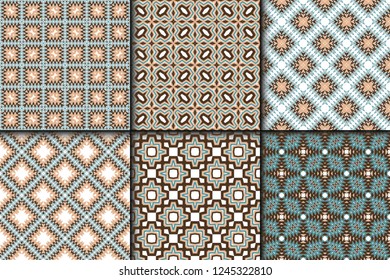 Set of Zigzag Seamless Pattern, Vector Illustration. For Interior Design, Printing, Wallpaper, Decor, Fabric, Invitation
