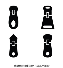 Set of zippers icon