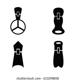 Set of zippers icon