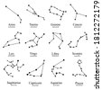 zodiac constellation vector